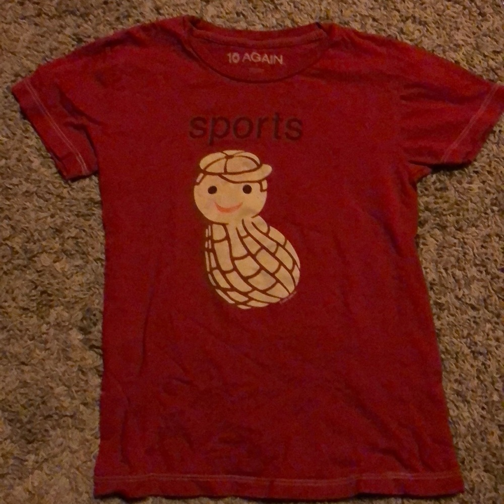 10 Again Sports Nut Red T-shirt size 7